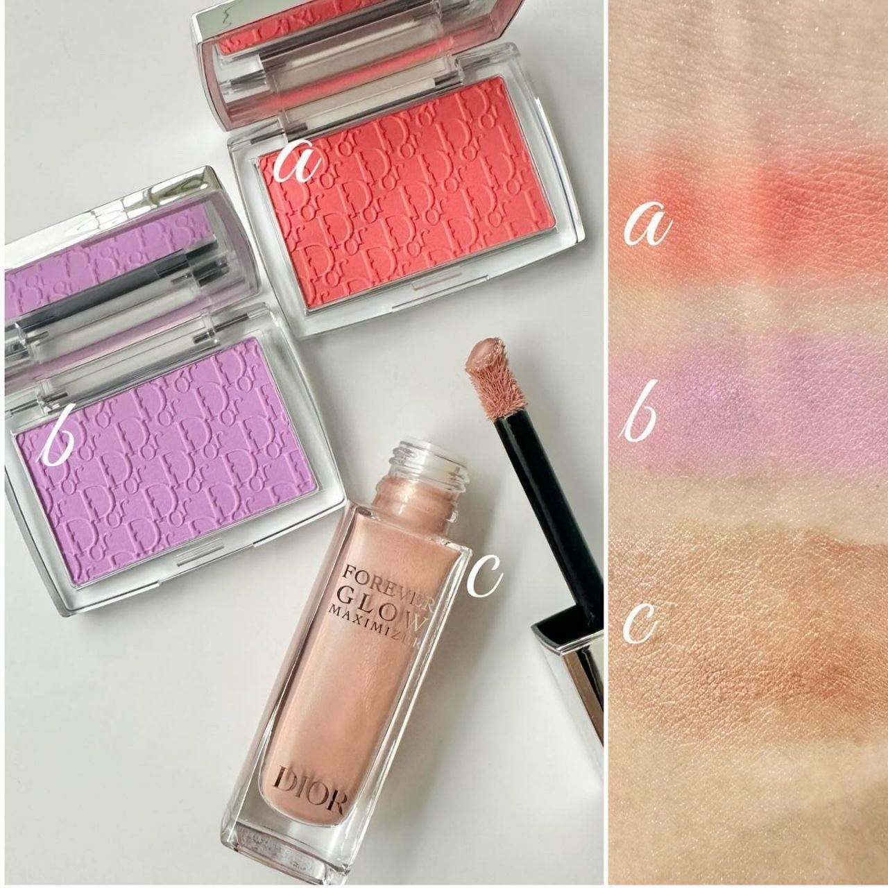 Dior Backstage Rosy Glow Summer 2024 - Swatches