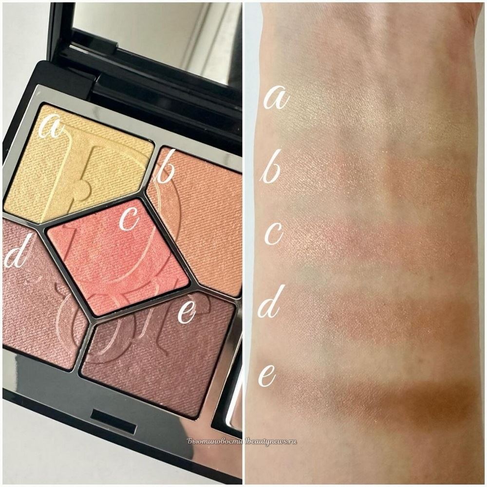 Dior Diorshow 5 Couleurs Couture Eyeshadow Summer 2024 - Swatches