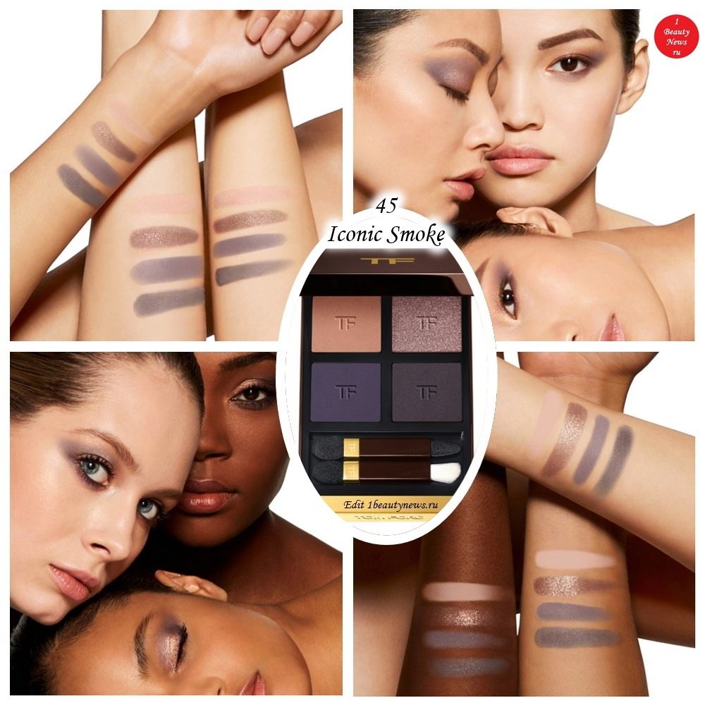 Tom Ford Eye Color Quad Creme 45 Iconic Smoke - Swatches